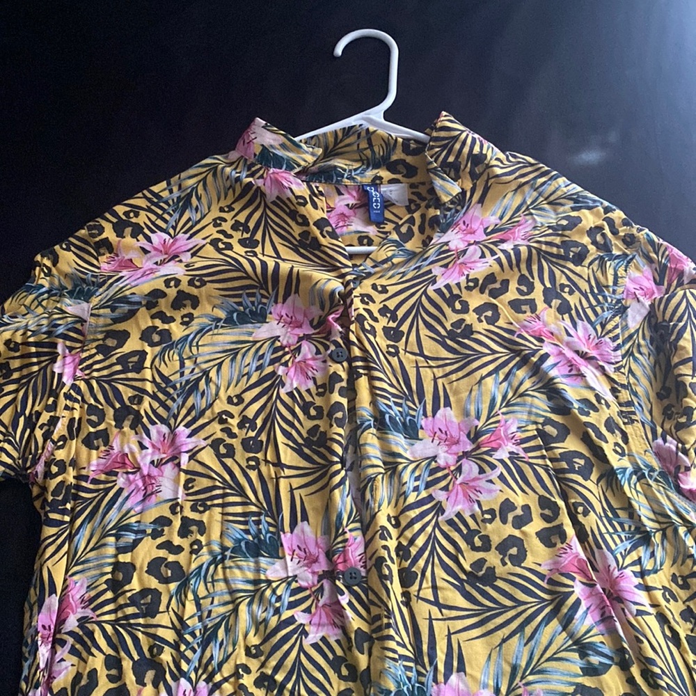 Cheetah Floral Shirt